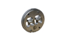 Multi-hole extrusion die showing 6-cavity circular arrangement for high-output aluminum profile production