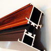 6063 aluminum extrusion cross section showing hollow shape and wall thickness for custom profile