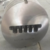 Side view of custom aluminum extrusion mould showing precision-engineered H13 steel die cavity