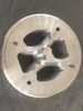 aluminum extrusion hollow die front view showing die cavity and flow manifold design
